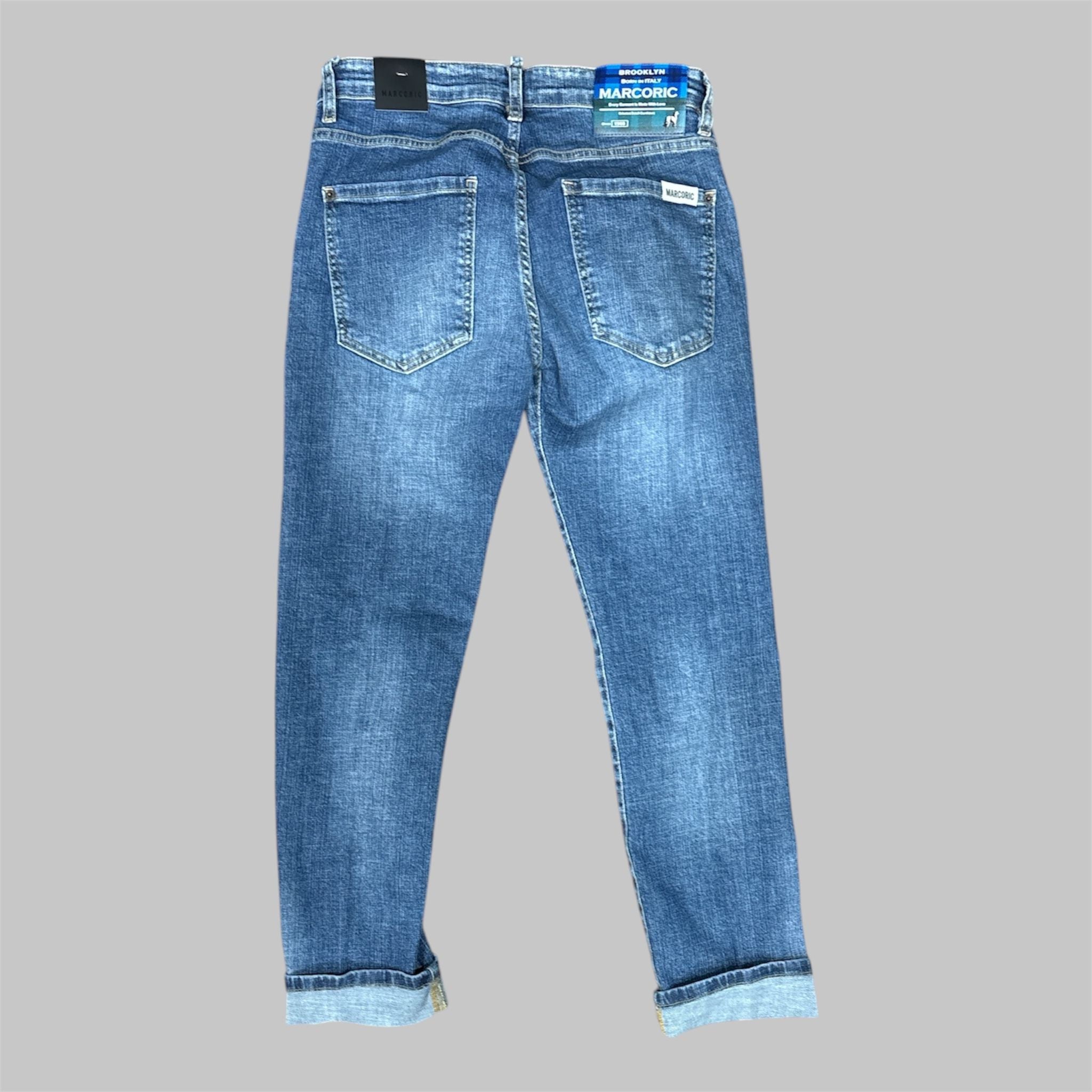 Marcoric Jeans Mod 2850 Uomo - Slim Fit Azzurro Chiaro
