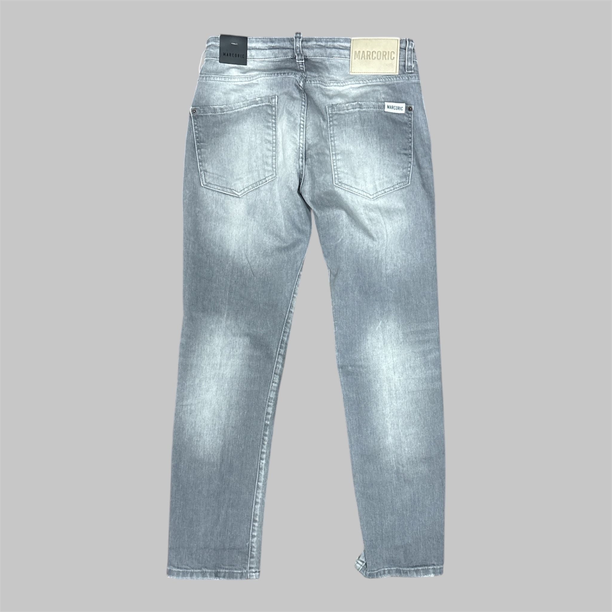 Marcoric Jeans Mod 2867 Uomo - Slim Fit Grigio Chiaro
