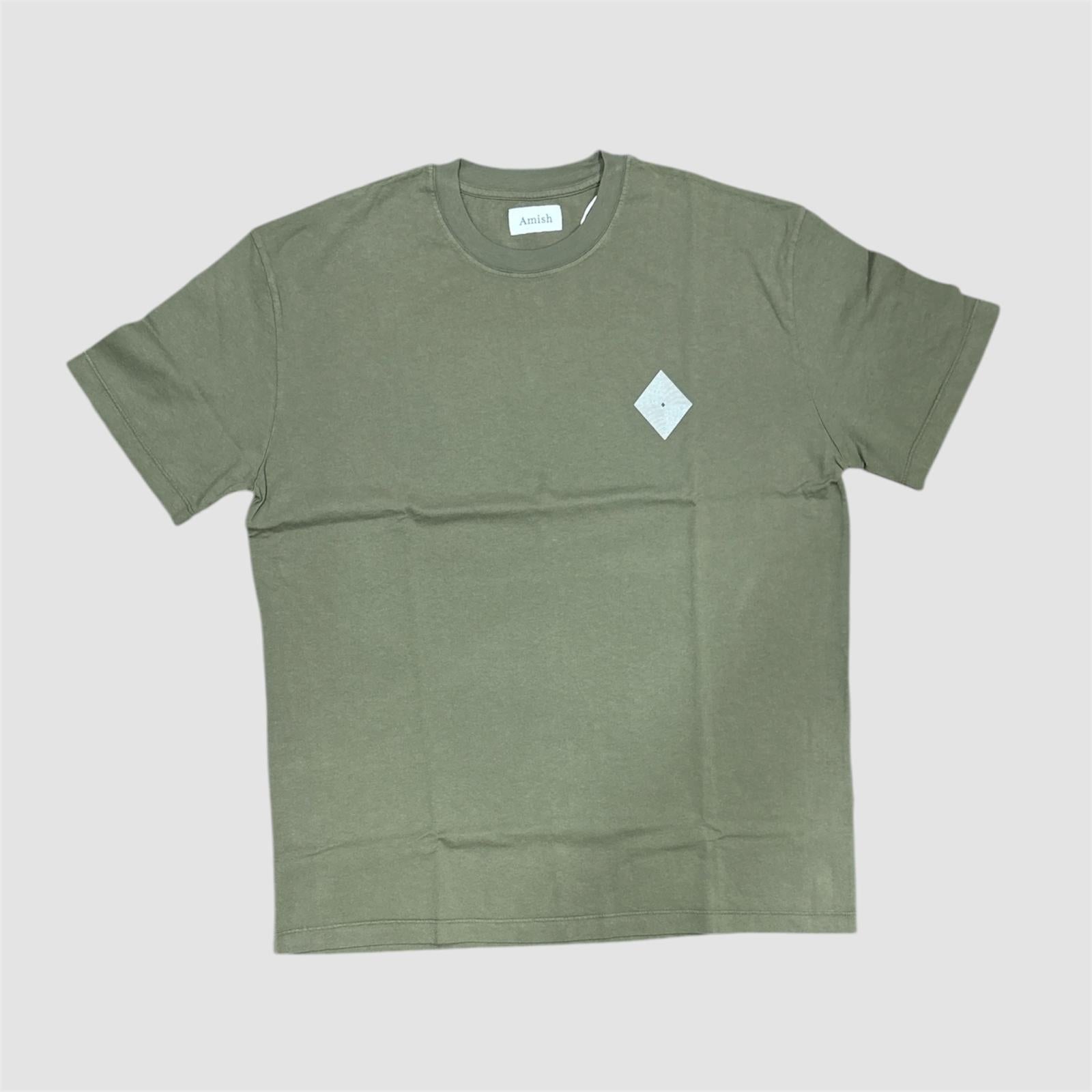 AMISH T-shirt logo olive