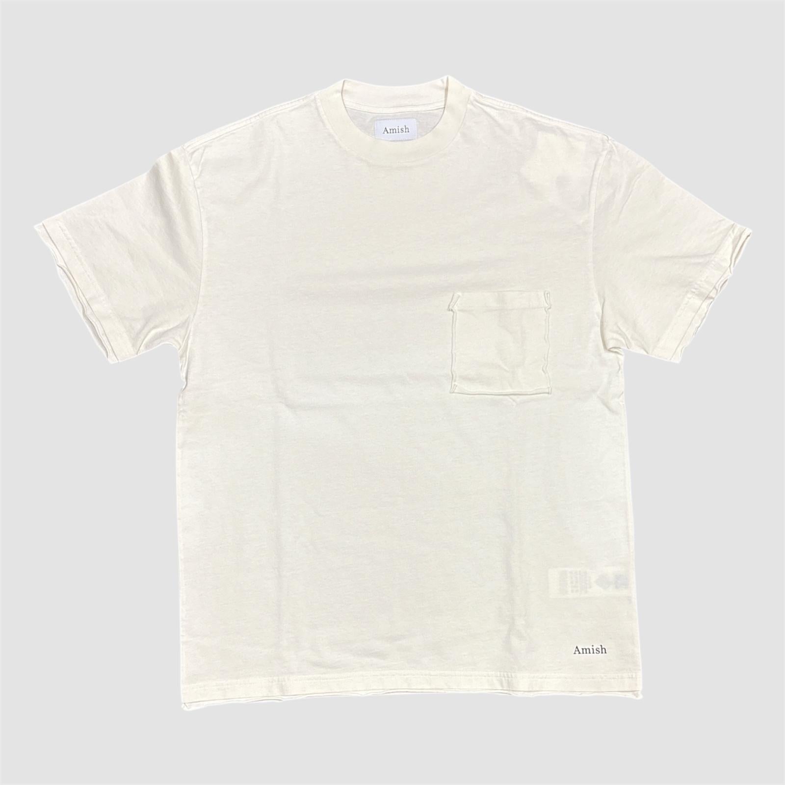 AMISH T-Shirt logo cream