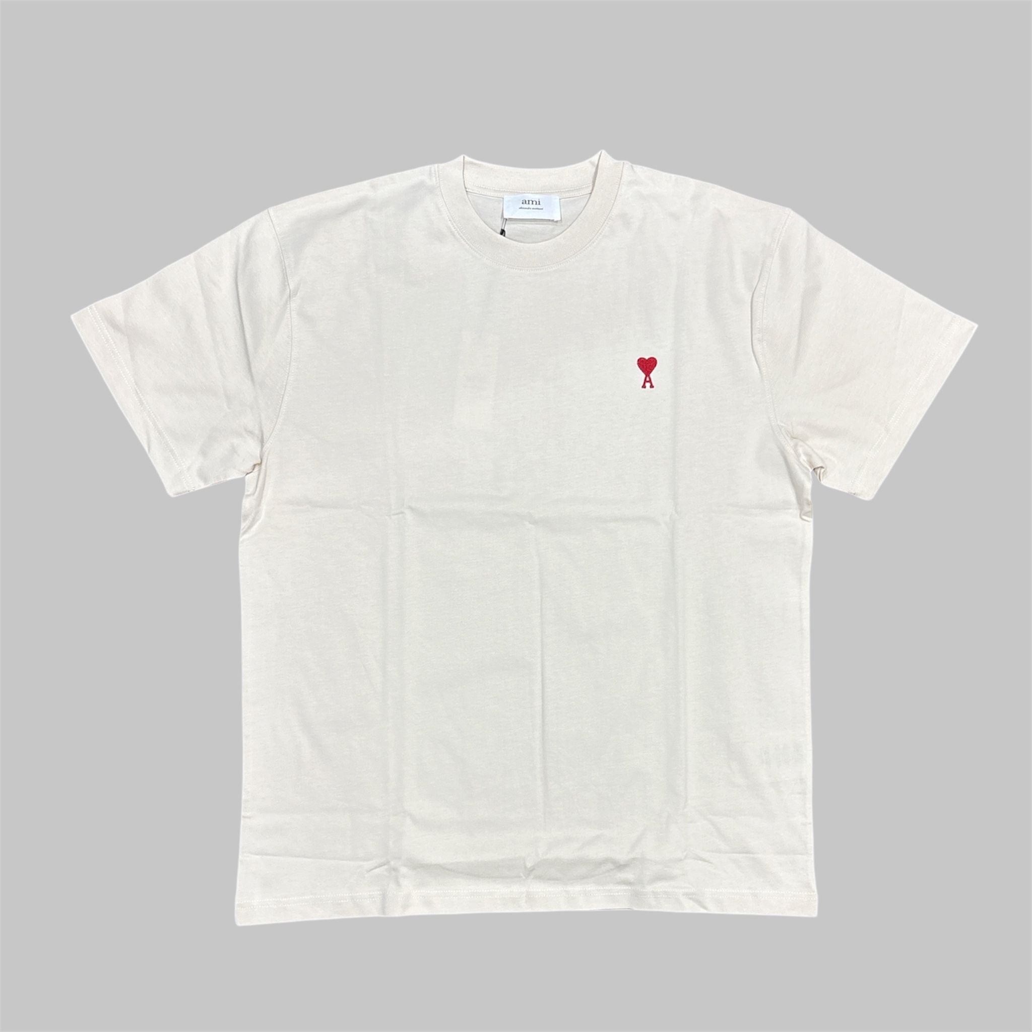 T-shirt Ami Paris Ami de Coeur Crema