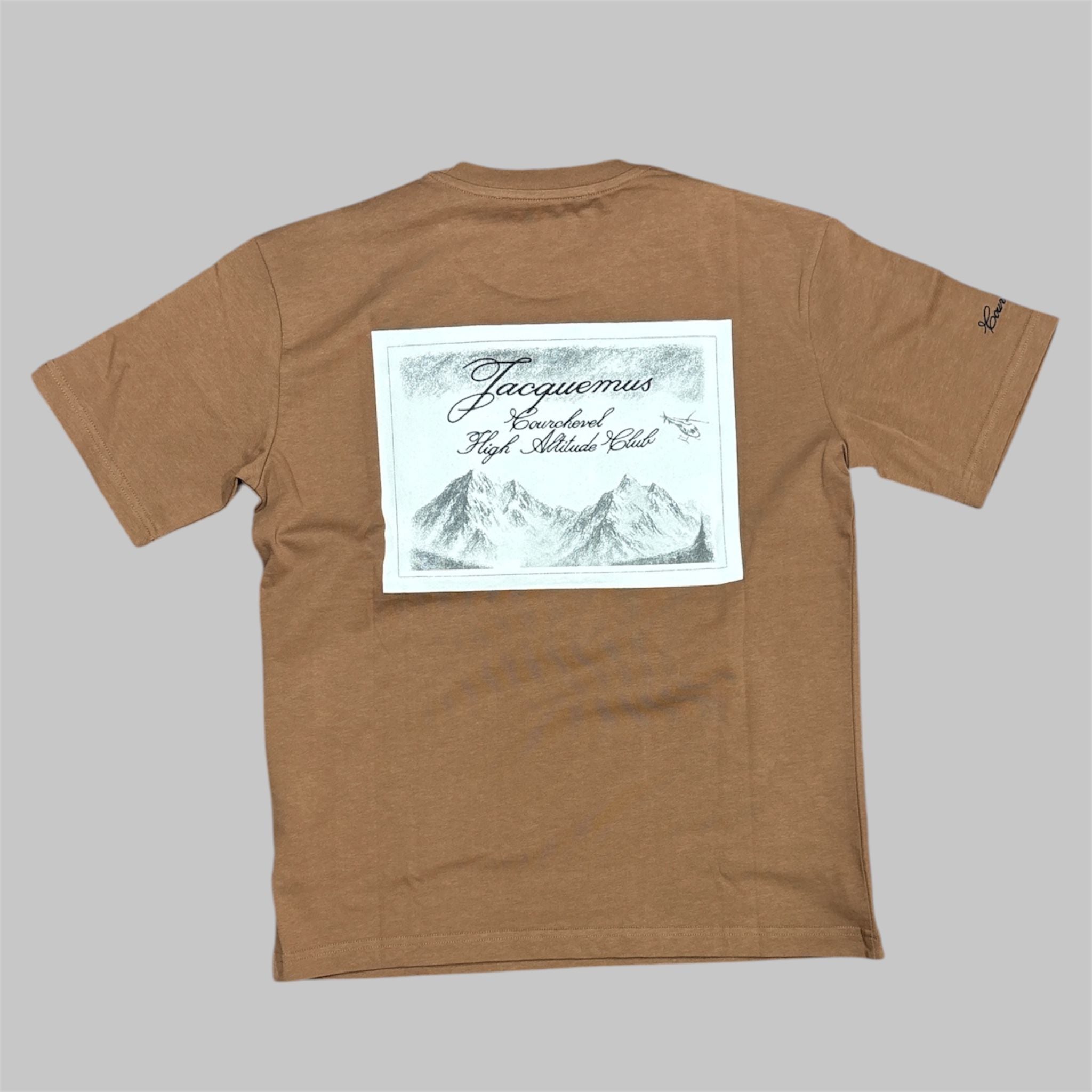 T-shirt Jacquemus "Courchevel High Altitude Club" - Marrone / Khaki