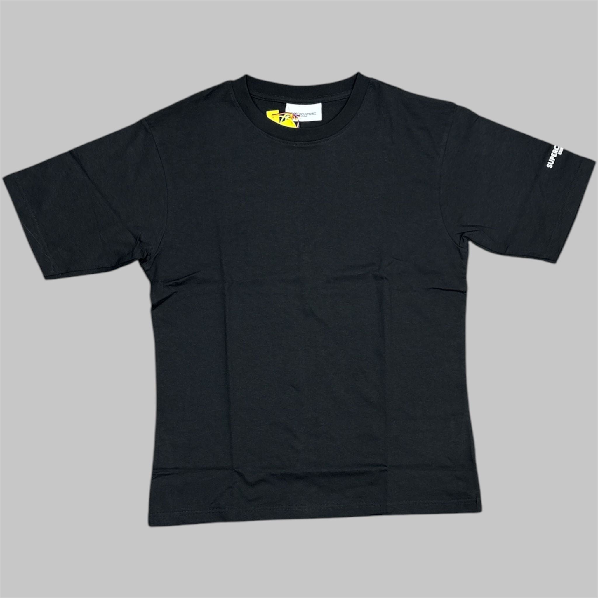 Superculture T-Shirt Basic Logo Manica - Nera