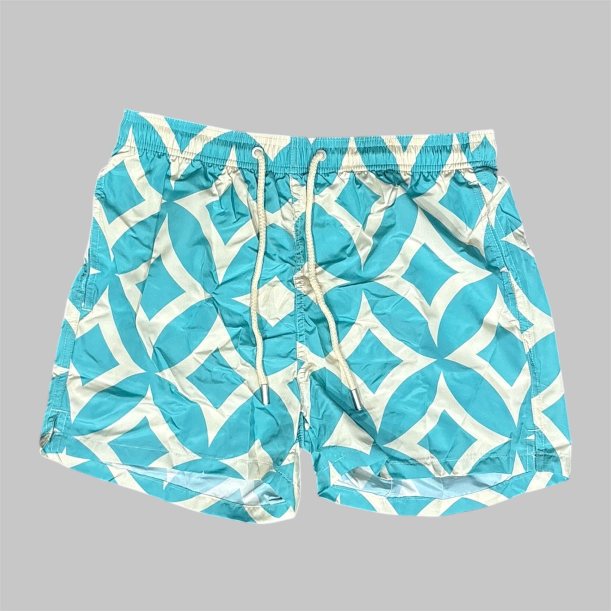 Costume da Bagno Uomo Turchese Geometrico | Vicoliventi