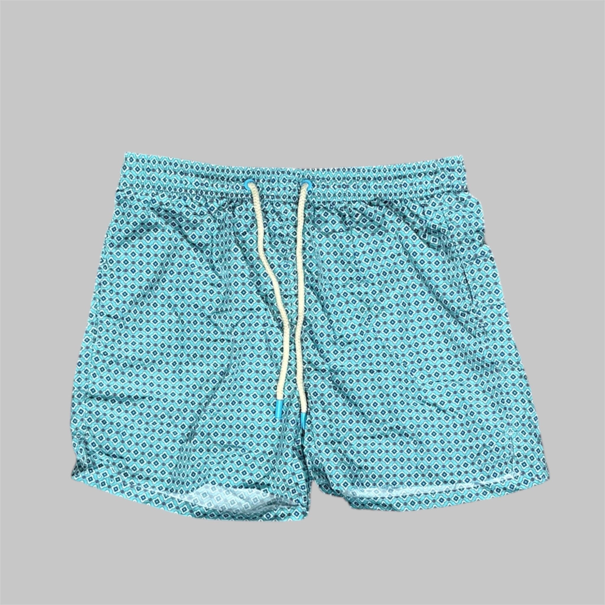 Costume da Bagno Uomo Turchese a Rombi | Vicoliventi