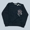 Felpa Streetwear Nera Botega NY con Cuciture a Contrasto