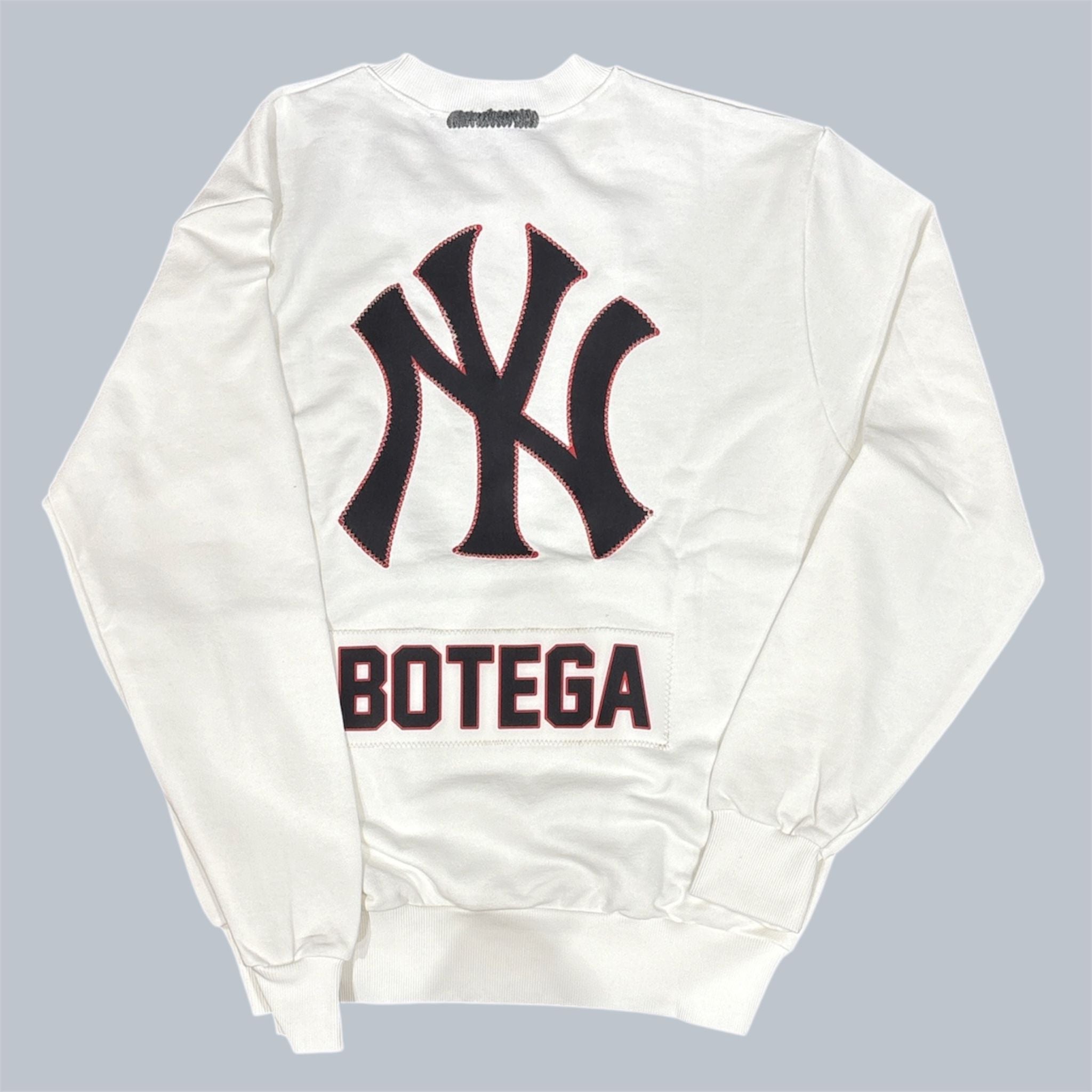 Felpa Streetwear Bianca Botega NY con Cuciture a Contrasto