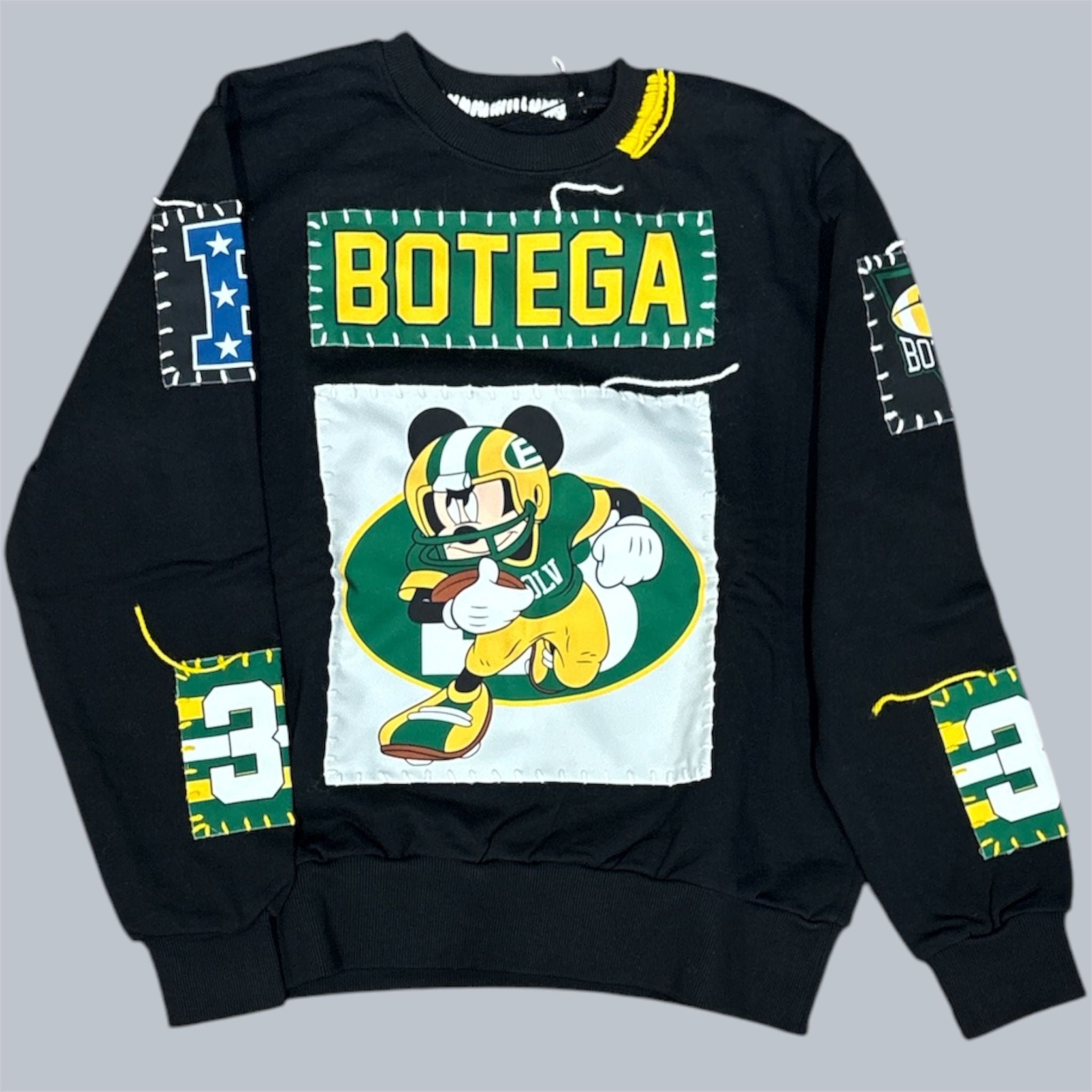 Felpa Custom Patchwork Botega Taylor 31 Nera| Streetwear
