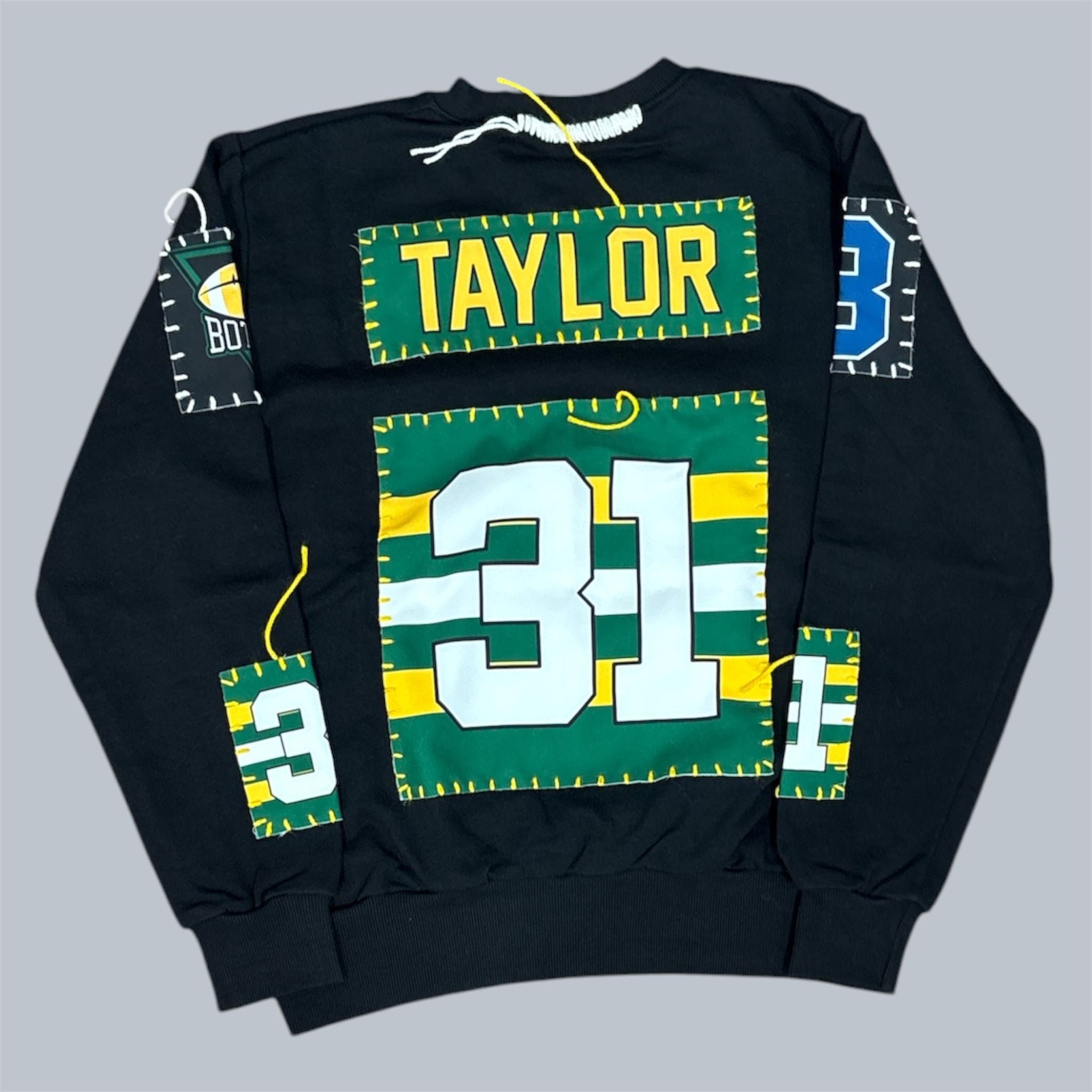 Felpa Custom Patchwork Botega Taylor 31 Nera| Streetwear