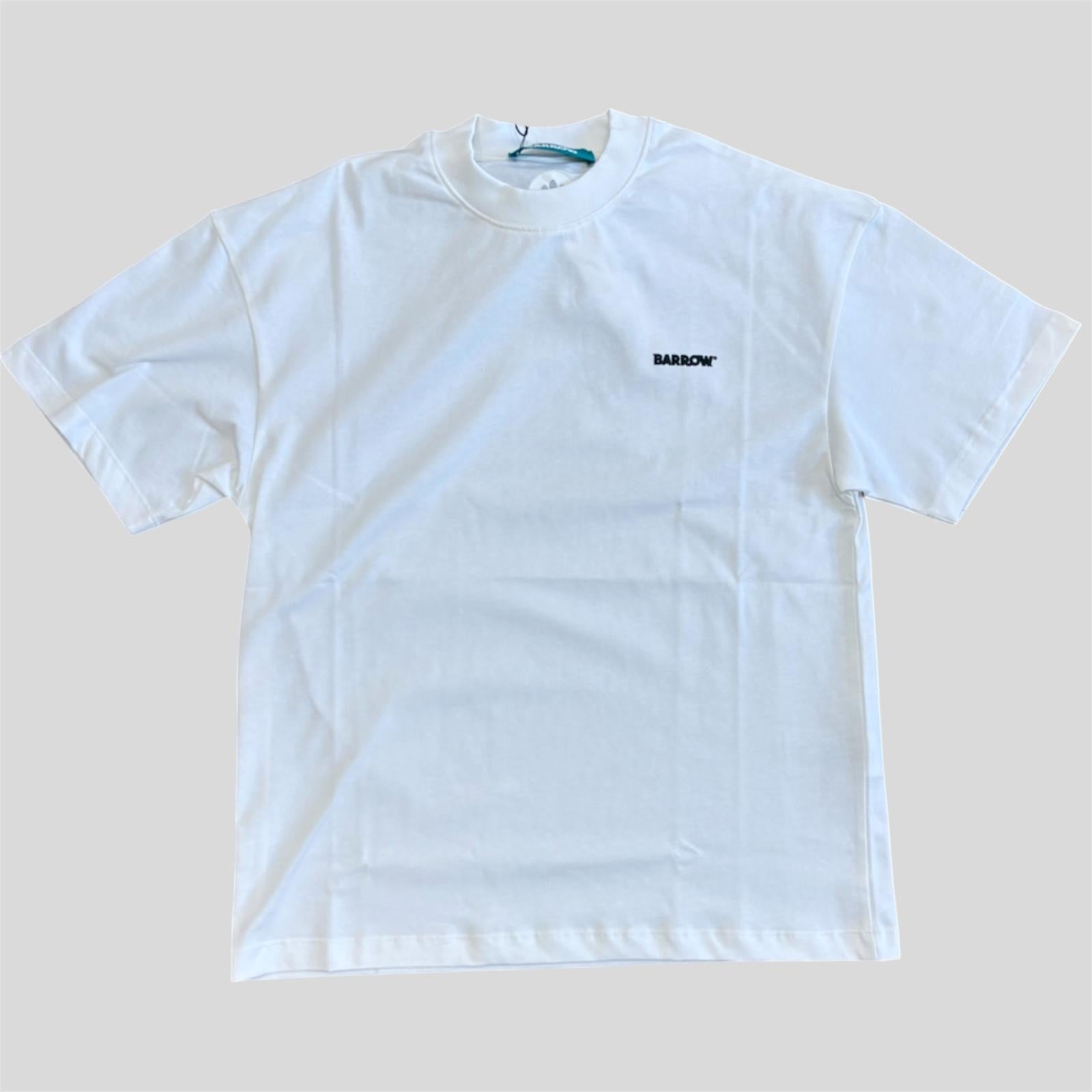 Barrow T-shirt in cotone bianca F6BWUATH019