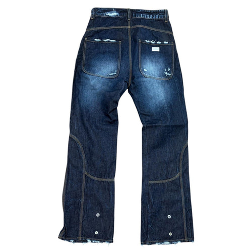 Alternet Jeans Save Bottom J022 - Denim Scuro Streetwear