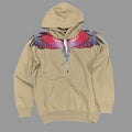 Felpa Marcelo Burlon Beige Wings Cappuccio - County of Milan F6CMMAHS059