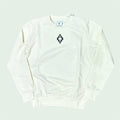 Felpa Marcelo Burlon Cross Logo Panna | Girocollo Unisex