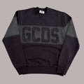Felpa GCDS Logo Spray Crewneck Meteorite Grey | Girocollo Unisex