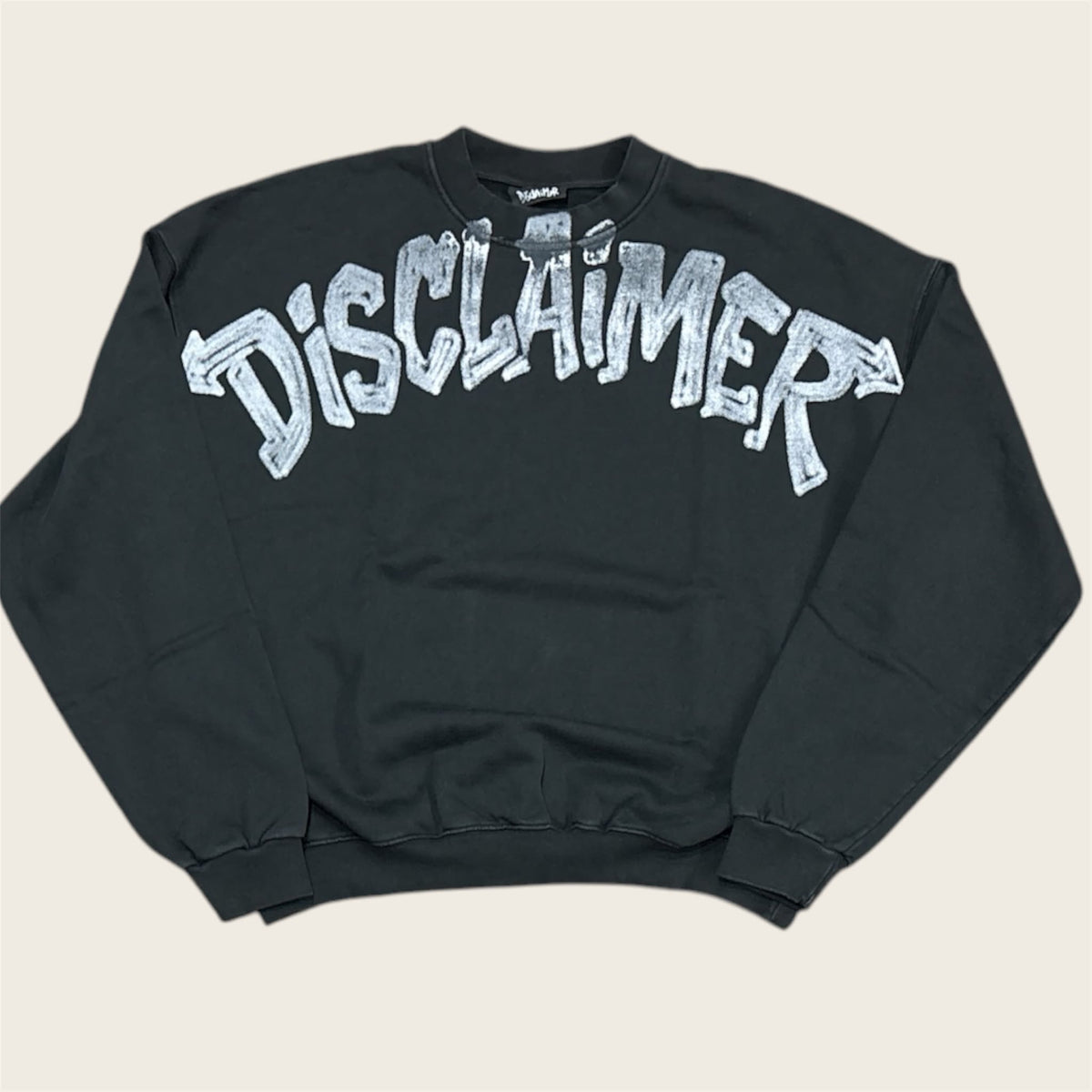 Disclaimer felpa girocollo oversize 55179