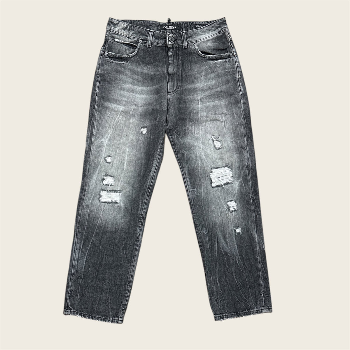 Jeans Patriot Denim Couture Grey Distressed | PM6F2WPKBC37