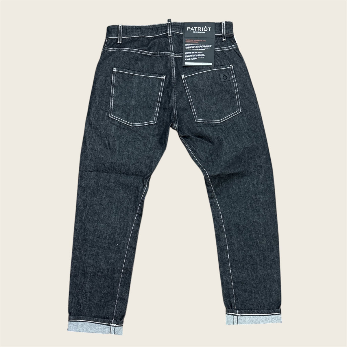 Jeans Patriot Denim Raw Indigo White Stitching | PM6F2WPKYM47