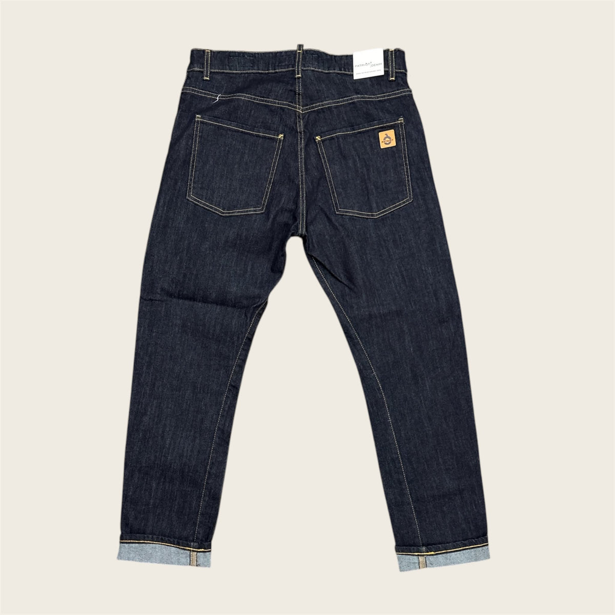Jeans Patriot Denim Dark Raw Selvedge Cuffed | PM0N0NPKY10120