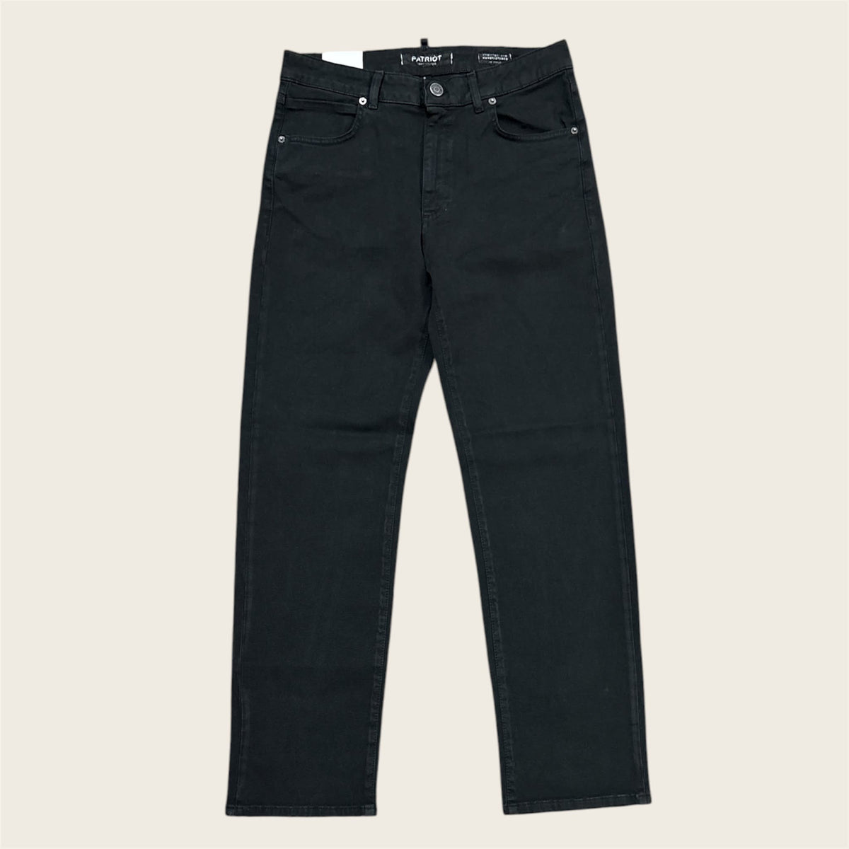 Jeans Patriot Denim Straight Fit Total Black | PM6F2WPKBC17