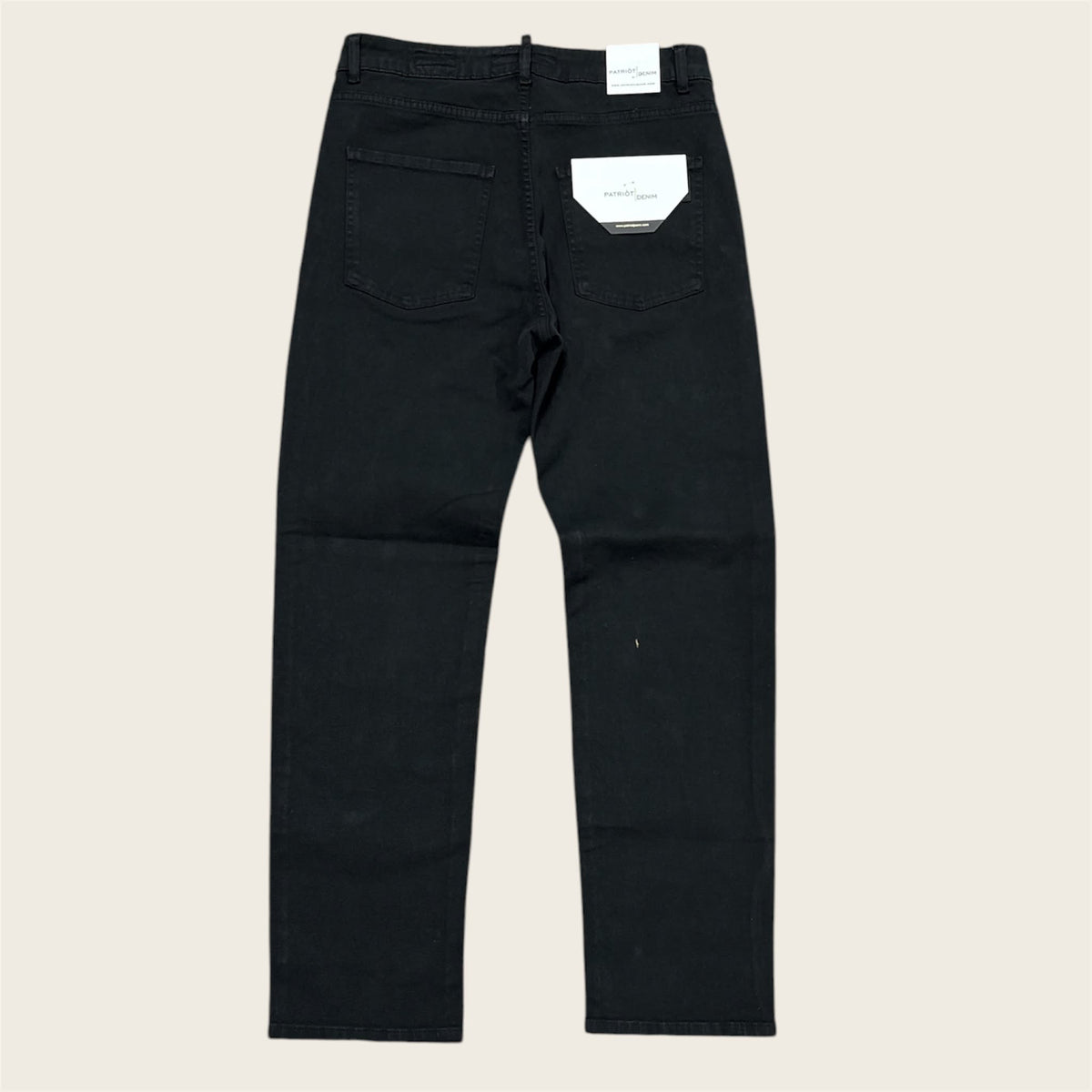 Jeans Patriot Denim Straight Fit Total Black | PM6F2WPKBC17