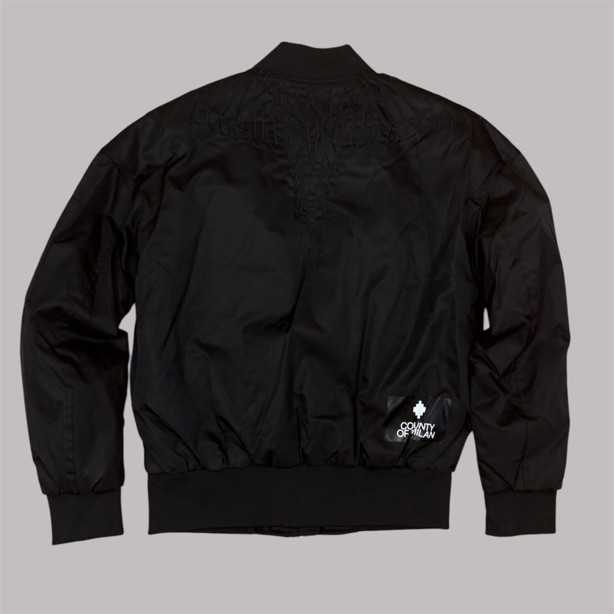 Bomber Marcelo Burlon County of Milan in Nylon Nero Uomo
