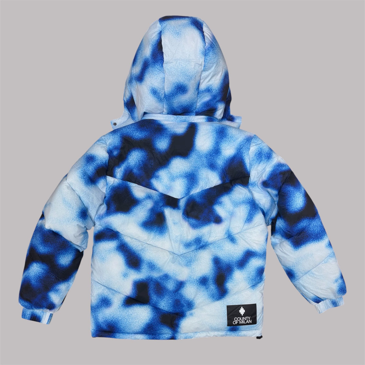 Piumino Giacca Marcelo Burlon County of Milan Tie-Dye Blu