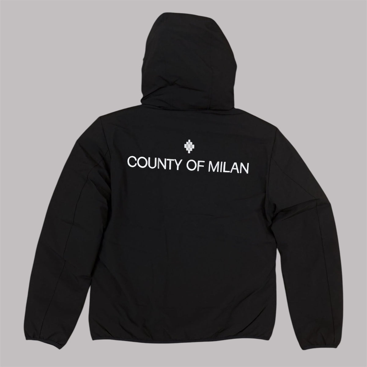 Giacca in Nylon Marcelo Burlon County of Milan Nero e Blu