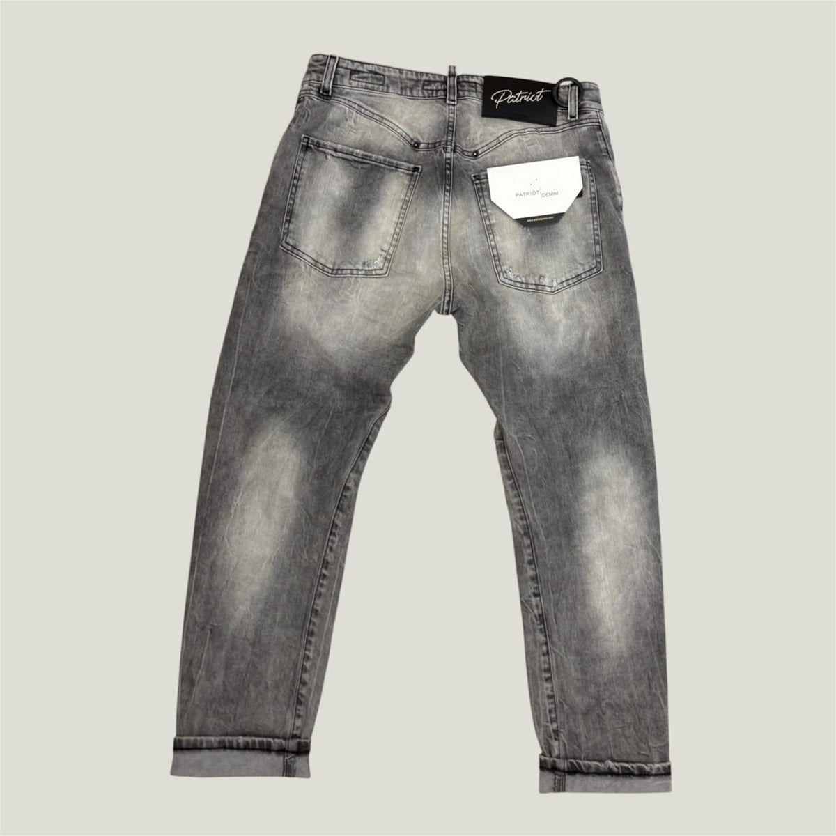 Jeans PATRIOT Denim Couture Mod. PKYM50 Grigio Strappato