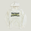 Felpa PATRIOT Denim Couture Panna con Cappuccio e Logo
