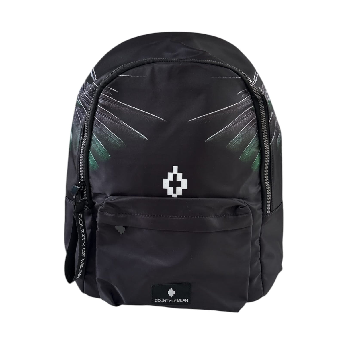 Zaino Marcelo Burlon County of Milan Nylon Wings Verde | Backpack Streetwear