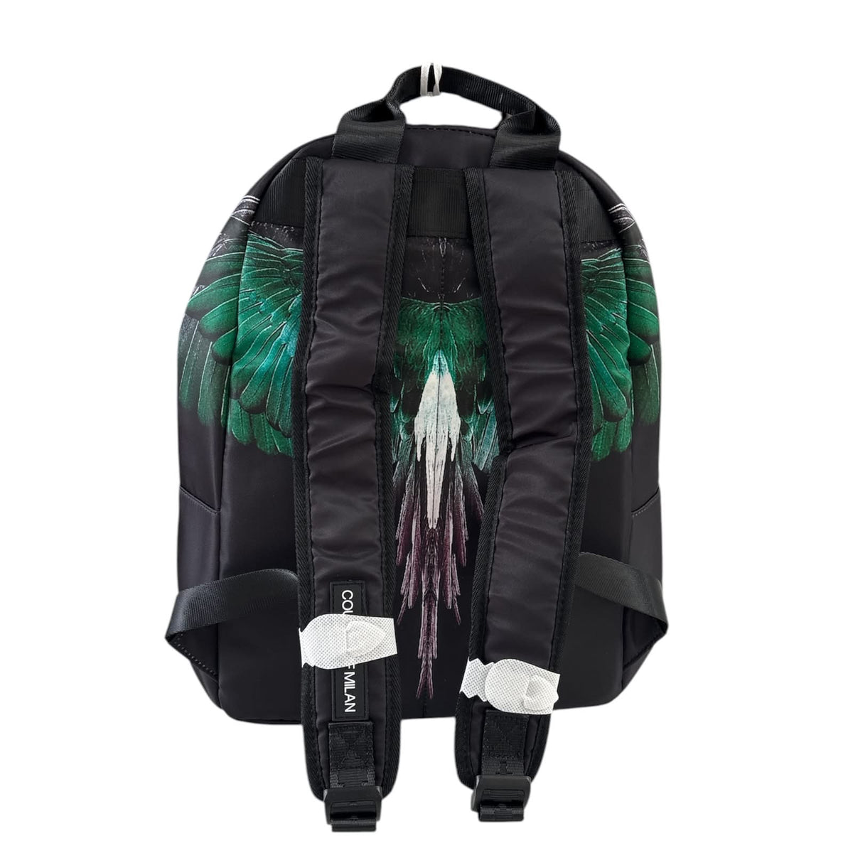 Zaino Marcelo Burlon County of Milan Nylon Wings Verde | Backpack Streetwear