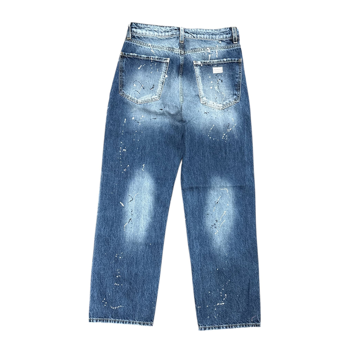 Jeans Alternet Over J Lavaggio J167 | Denim Oversize con Schizzi di Vernice