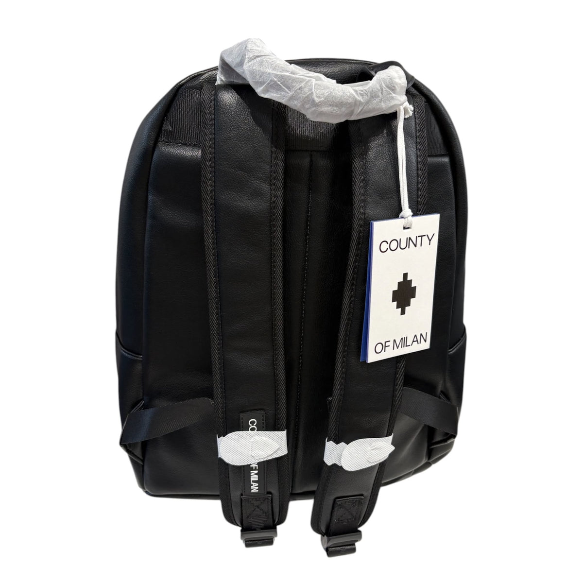 Zaino Marcelo Burlon County of Milan Feather Wings Nero e Rosso | Backpack Leather Look