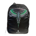 Zaino Marcelo Burlon County of Milan Feather Wings Nero e Verde | Backpack Leather Look