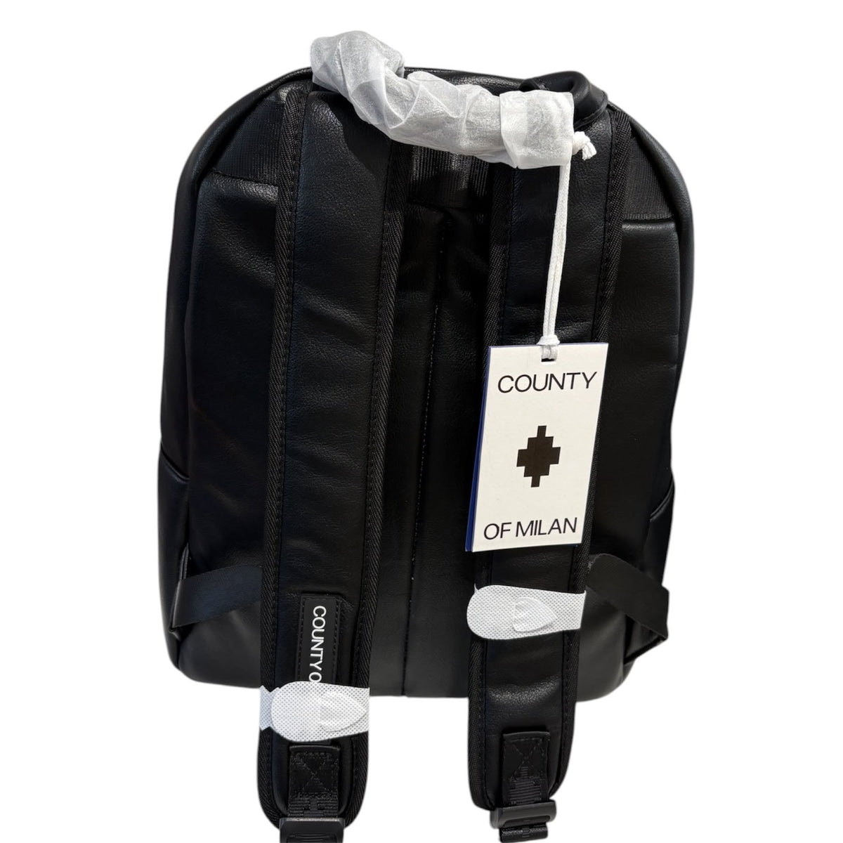 Zaino Marcelo Burlon County of Milan Feather Wings Nero e Verde | Backpack Leather Look