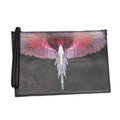 Pochette Marcelo Burlon County of Milan Nera con Stampa Ali |