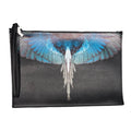 Pochette Marcelo Burlon County of Milan Ali Blu | Clutch da Uomo