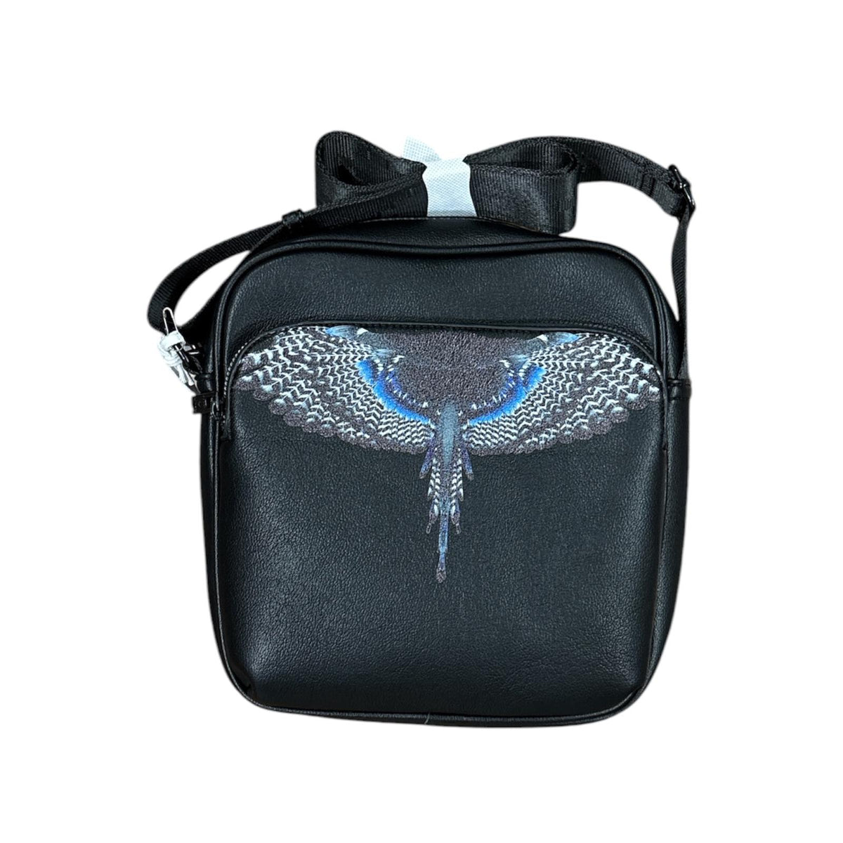 Marcelo Burlon County of Milan – Borsa a Tracolla Reporter da Uomo con Stampa Ali Blu