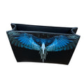Pochette Marcelo Burlon County of Milan Ali Blu | Clutch Nera