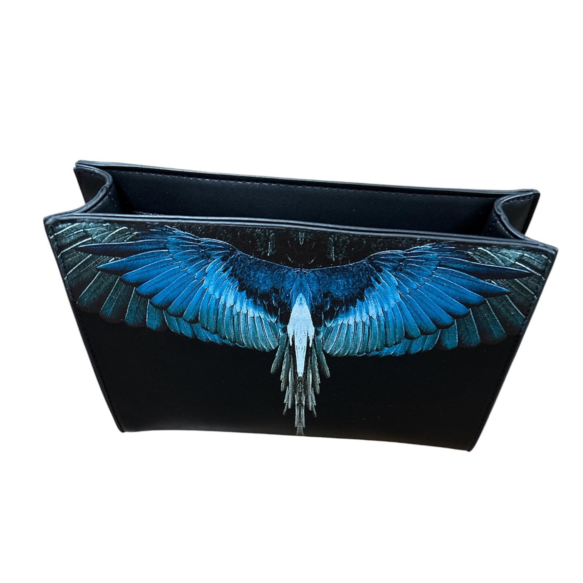 Pochette Marcelo Burlon County of Milan Ali Blu | Clutch Nera