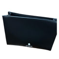 Pochette Marcelo Burlon County of Milan Logo Bianco | Clutch Nera
