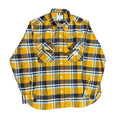 Camicia in Flanella a Quadri Roy Roger's Workwear Gialla e Blu | Regular Fit