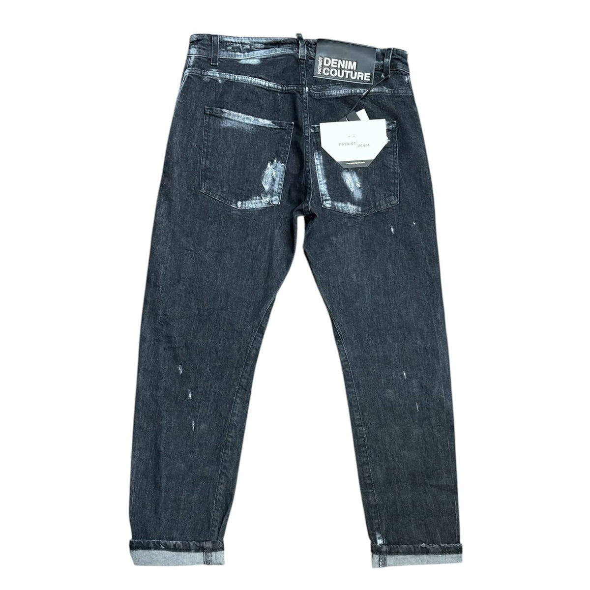 Jeans Patriòt PKYM48 Denim Couture Nero Wash Effect