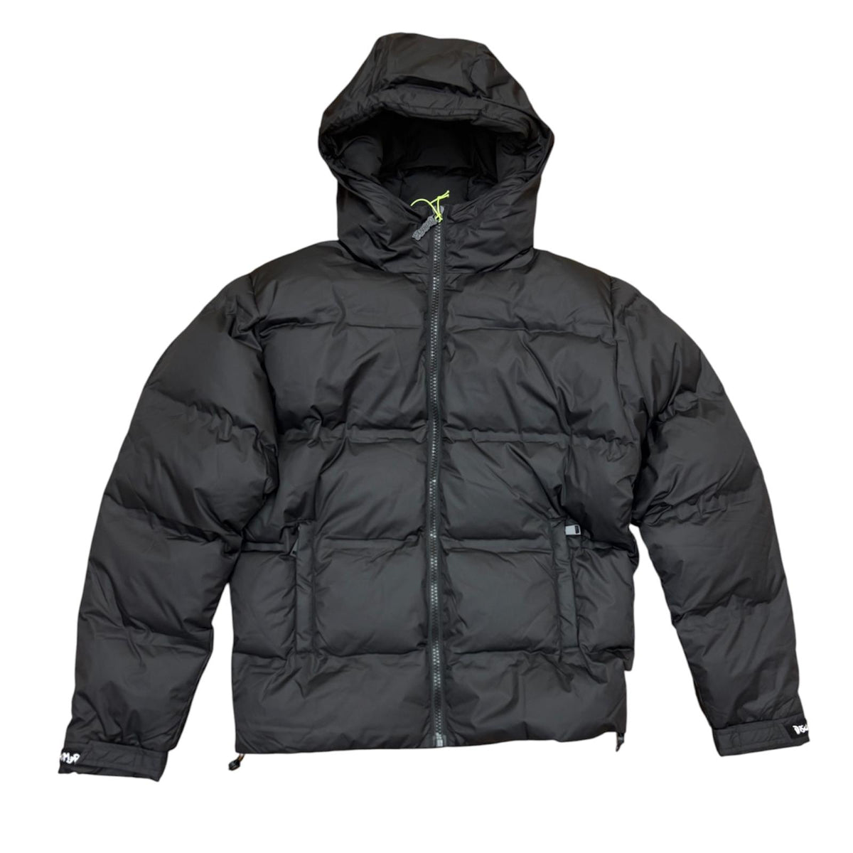 Piumino Puffer Jacket Disclaimer Nero E Bianco