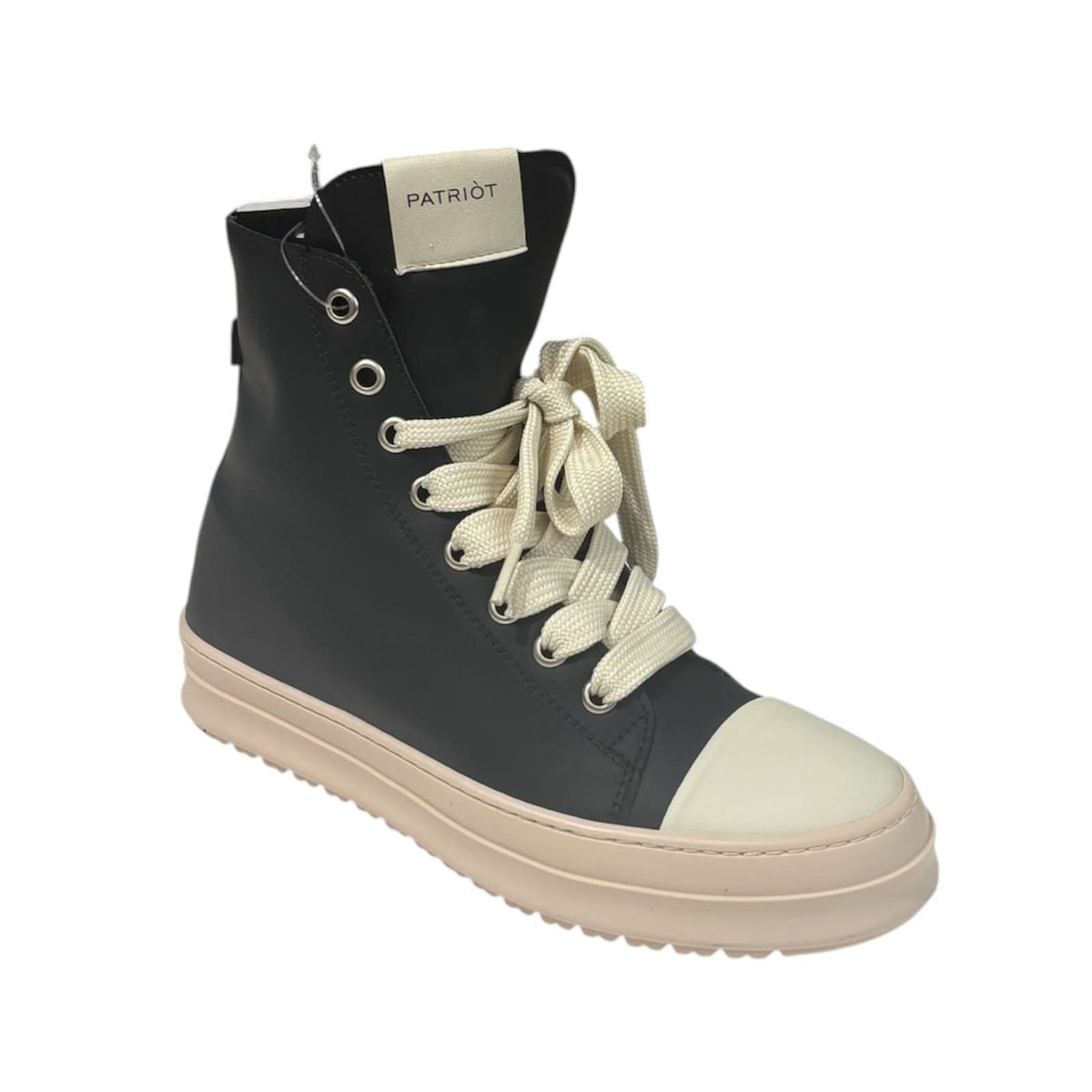 Sneaker High-Top Patriòt Nera e Panna