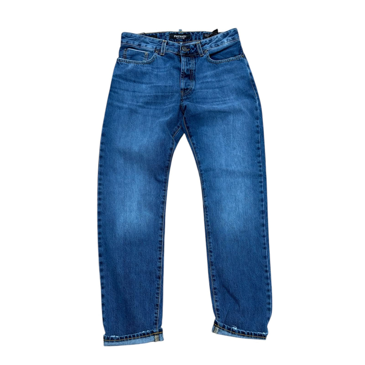 Jeans Uomo Patriot Denim KYM135 – Fit Regolare e Lavaggio Medio