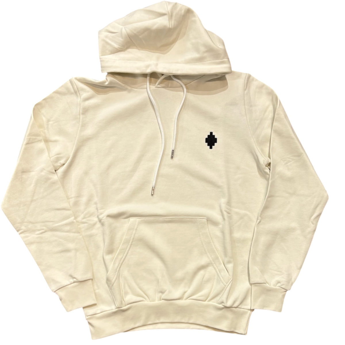 Felpa cappuccio MARCELO BURLON COUNTY OF MILAN F6CMMAHS106 panna