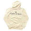 Felpa cappuccio MARCELO BURLON COUNTY OF MILAN F6CMMAHS106 panna