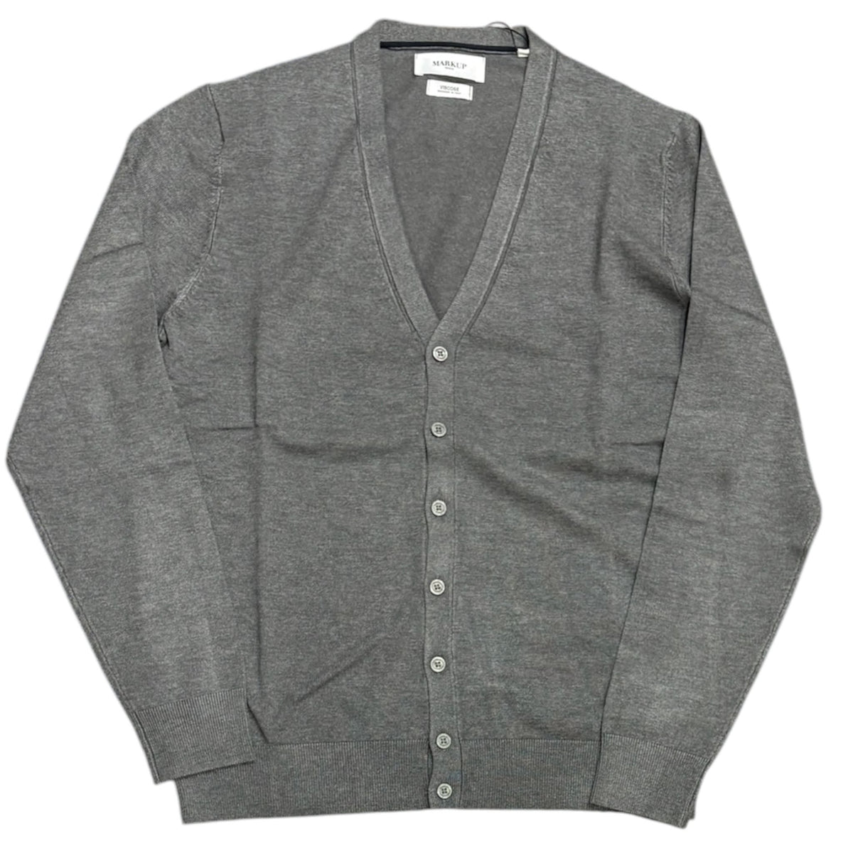 Cardigan Uomo con Scollo a V in Misto Viscosa MARKUP - Cod. MK20017