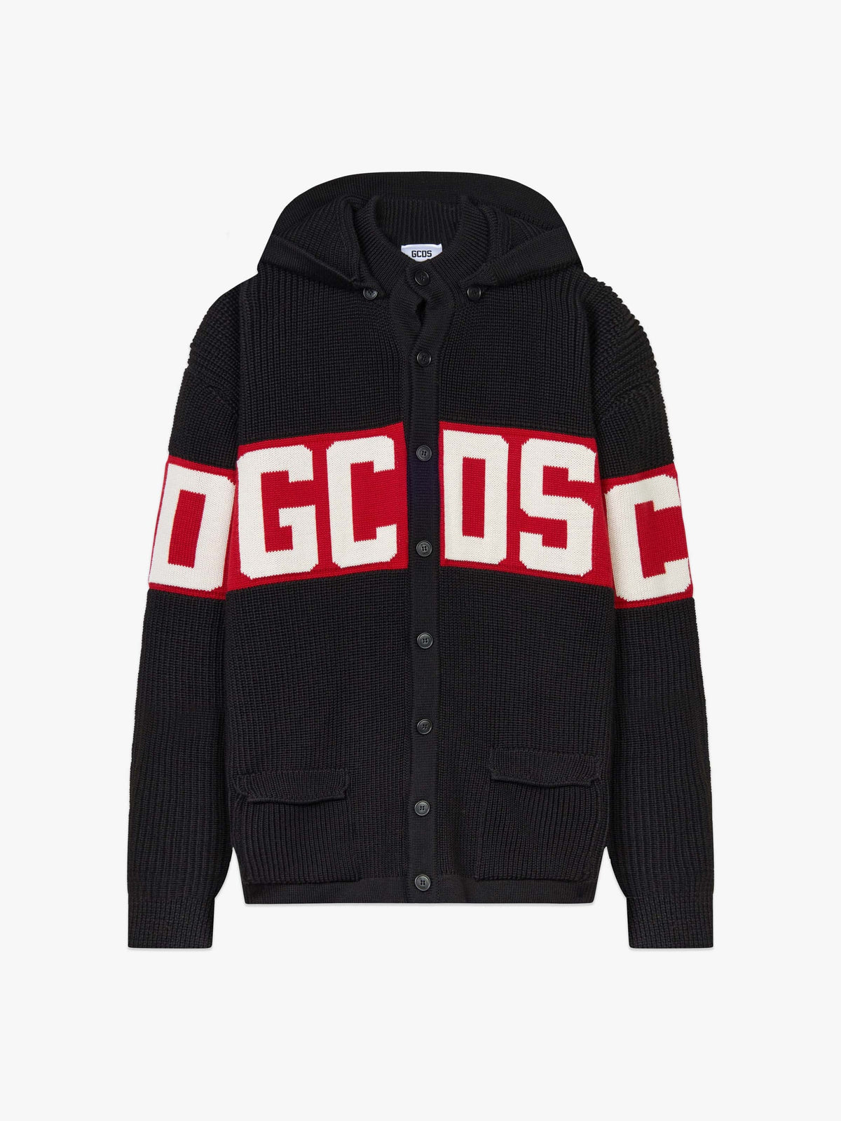 GCDS Giacca con Cappuccio con Band Logo